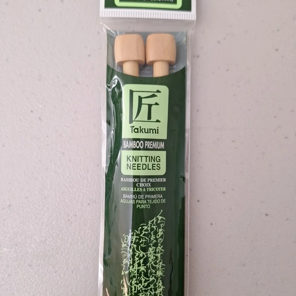 Clover Takumi Bamboo Double Point Knitting Needles 9